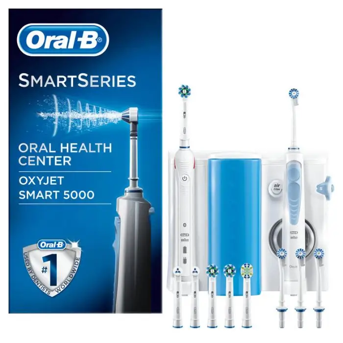 Oral-B Oral Center Spazzolino Elettrico Smart 5000 e Idropulsore Oxyjet + 4 testine , 117787 , Immagine 4
