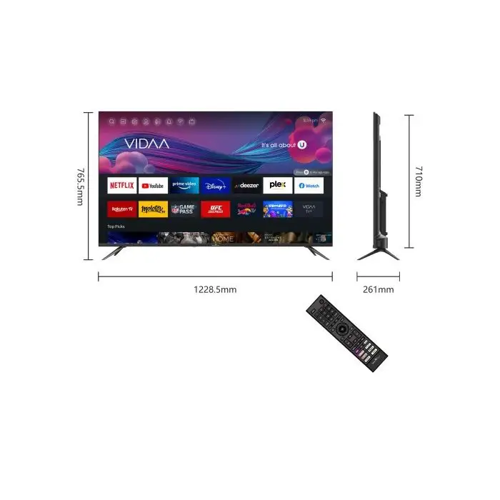 Smart-Tech 55QA20V1 Televisione Smart TV 55 Pollici Led Uhd Nero , 153826 , Immagine 3