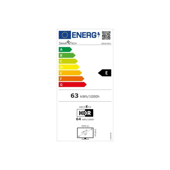 Smart-Tech 55QA20V1 Televisione Smart TV 55 Pollici Led Uhd Nero , 153826 , Immagine 4