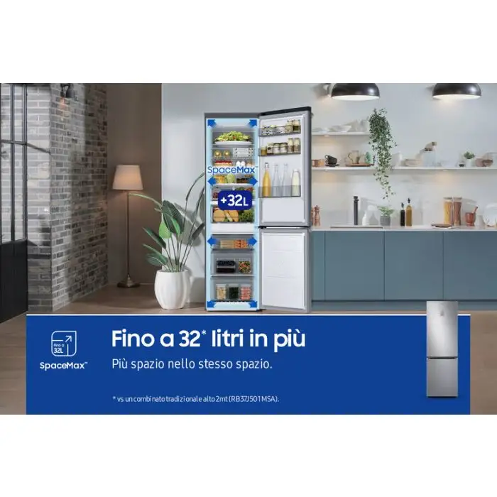Samsung RB34C775CS9 Frigorifero Combinato EcoFlex AI 1.85m 344L , 149816 , Immagine 5