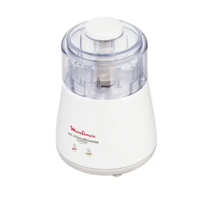 Moulinex DPA141 La Moulinette Tritatutto Elettrico, Adatto per Tutti i Tuoi Alimenti 1000 W, 0.3 l, Bianco , 72569 , Immagine 3