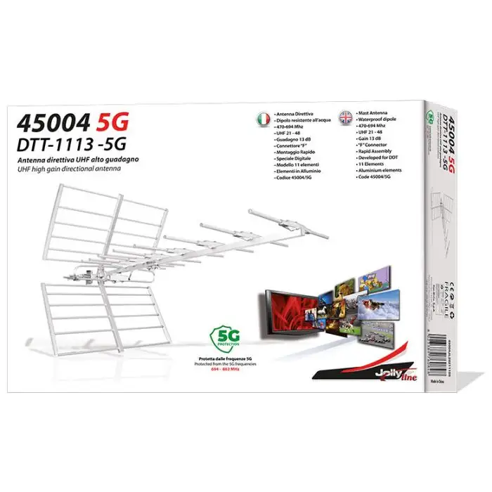 G.B.S. Elettronica DTT-1113 -5G antenna televisiva Esterno 13 dB , 144634 , Immagine 2