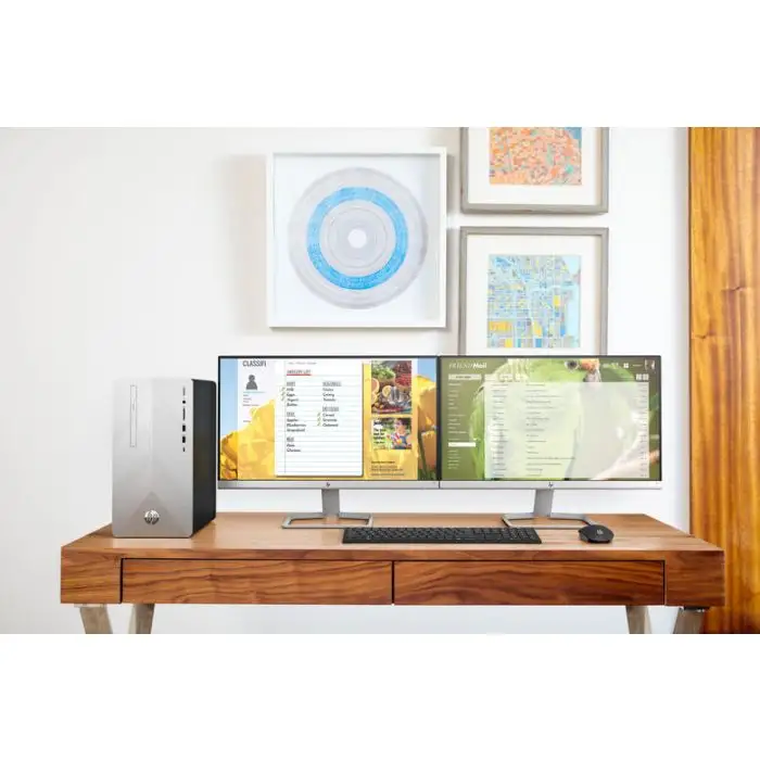 HP Pavilion 590-a0000nl DDR4-SDRAM A9-9425 Mini Tower 7th Generation AMD A9-Series APUs 8 GB 1000 GB HDD Windows 10 Home PC Argento , 118778 , Immagine 3