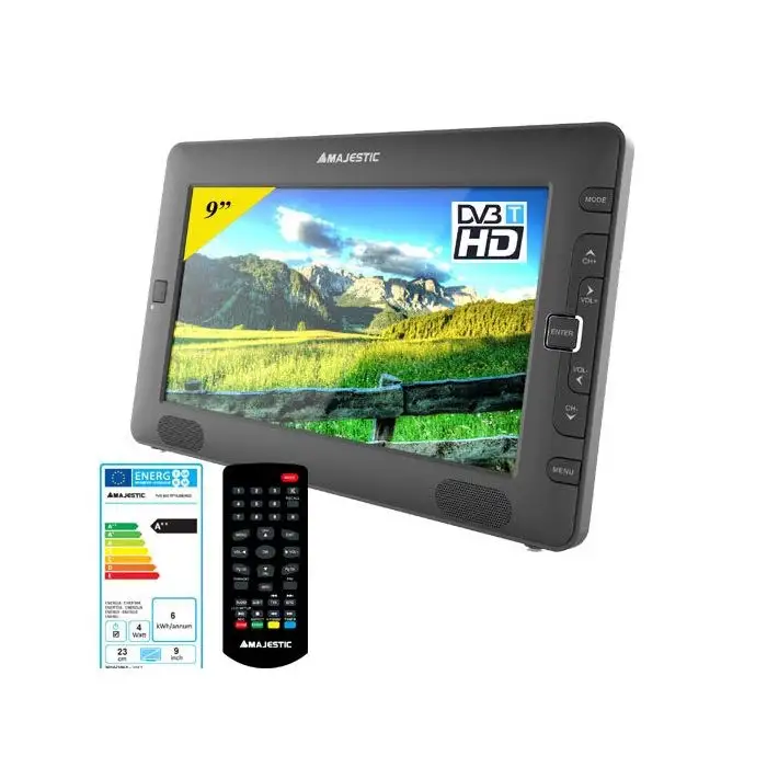 New Majestic TVD-935 TV portatile 22,9 cm (9&quot;) TFT 800 x 480 Pixel Grigio , 116607 , Immagine 4