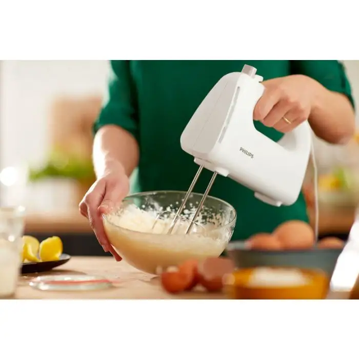 Philips Daily Collection Sbattitore elettrico da 300 W con fruste e ganci impastatori HR3705/00 , 118765 , Immagine 6