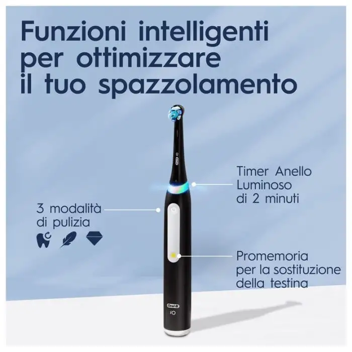 Oral-B Spazzolino Elettrico iO 3 Nero, 1 Testina , 150636 , Immagine 4