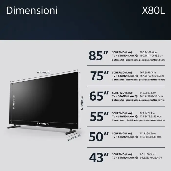 Sony KD-85X75WL Televisione Smart TV 43 Pollici Led 4K Hdr Google TV Bravia Core Flush Surface Design , 147813 , Immagine 11