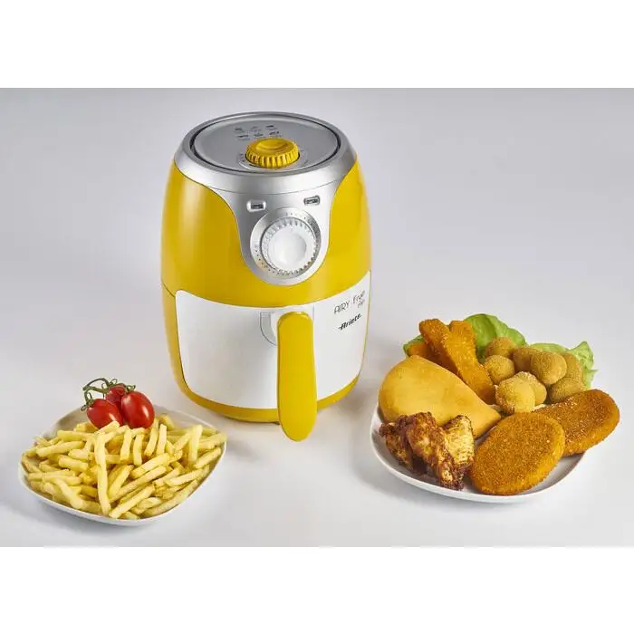 Ariete Airy fryer mini Singolo 2 L Indipendente 1000 W Friggitrice ad aria calda Argento, Bianco, Giallo , 115477 , Immagine 2