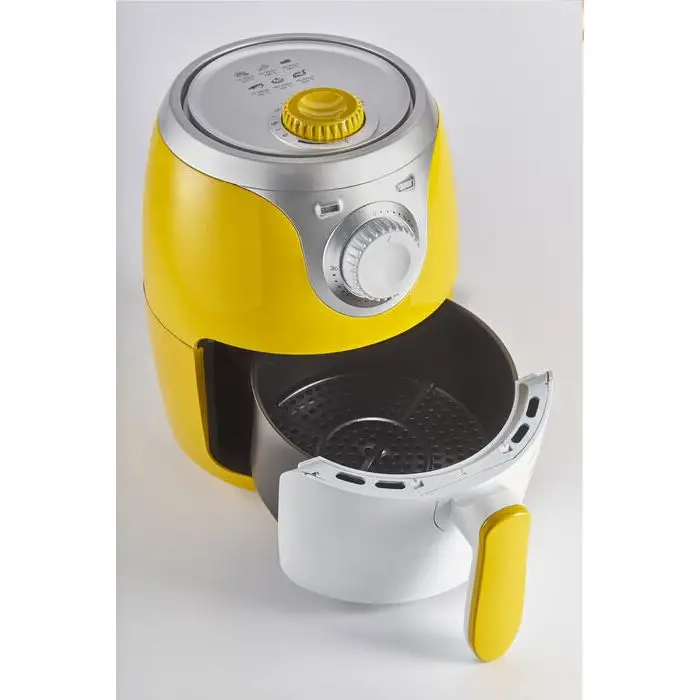 Ariete Airy fryer mini Singolo 2 L Indipendente 1000 W Friggitrice ad aria calda Argento, Bianco, Giallo , 115477 , Immagine 5