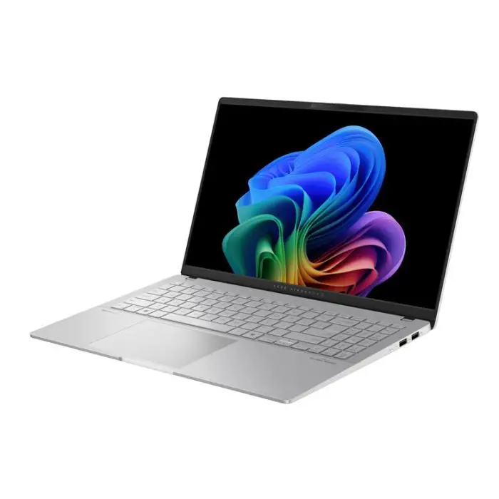ASUS Vivobook S 15 OLED S5507QA-MA012W Qualcomm Snapdragon X1P-42-100 Computer portatile 39,6 cm (15.6&quot;) 3K 16 GB LPDDR5x-SDRAM 512 GB SSD Wi-Fi 7 (802.11be) Windows 11 Home Argento , Notebook , 154151 , Immagine 2