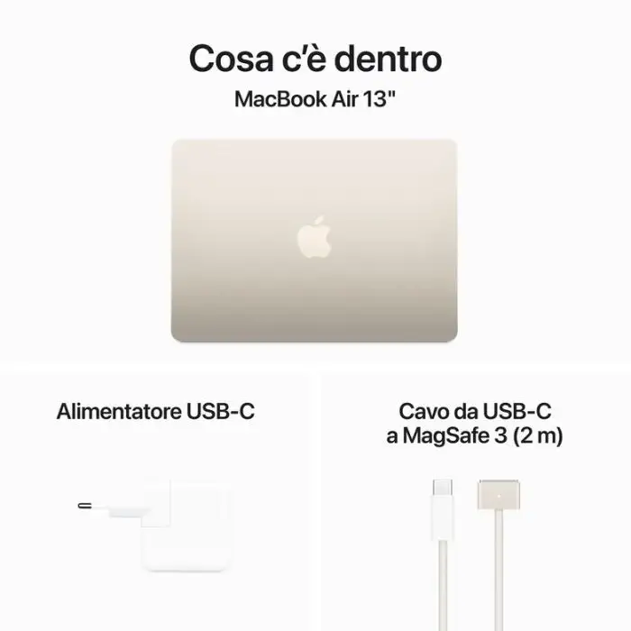 Apple MacBook Air 13&quot;: Chip M3 con CPU 8-core e GPU 10-core, 512GB SSD - Galassia , 156454 , Immagine 9