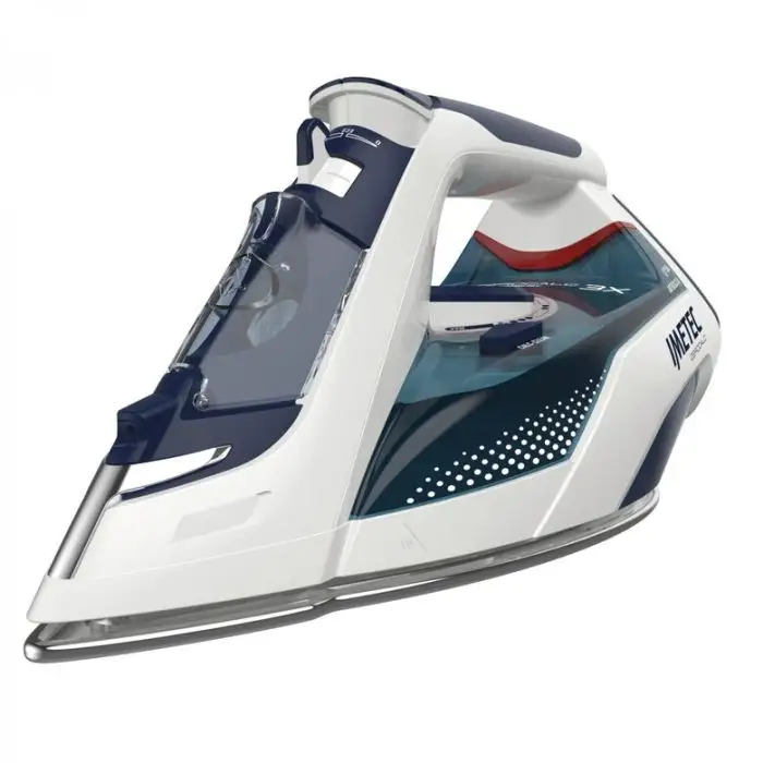Imetec ZeroCalc Z3 3500 Ferro da stiro a secco e a vapore Acciaio inossidabile 2400 W Blu, Bianco , 117853 , Immagine 2