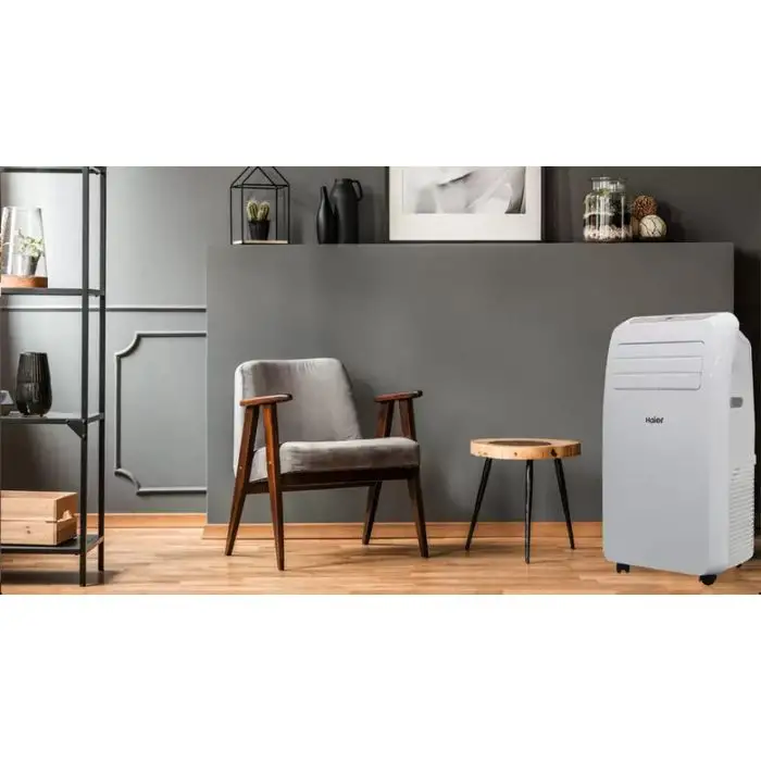 HAIER AM09AA1TAA Condizionatore Portatile 9000 Btu/h con Telecomando e Funzione Timer Bianco , 141166 , Immagine 3