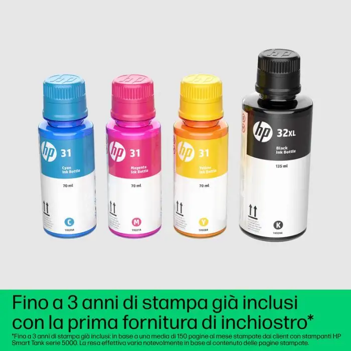 HP Smart Tank Stampante multifunzione 5105, Colore, Stampante per Abitazioni e piccoli uffici, Stampa, copia, scansione, wireless, Serbatoio stampante (tank) per grandi volumi di documenti,  , 151954 , Immagine 18