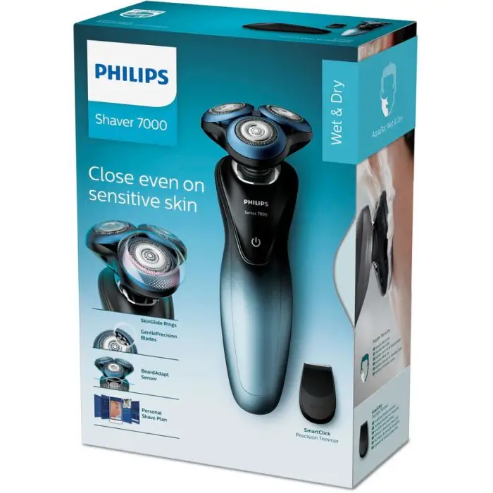 Philips SHAVER Series 7000 Rasoio elettrico Wet &amp; Dry con sistema SkinGlide , 122990 , Immagine 6