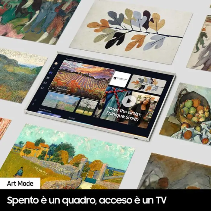 Samsung QE65LS03DAUXZT Televisione Smart TV 65 Pollici Qled 4K The Frame Black Matte Display Processore Quantum 4K Modern Frame Design Dolby Atmos , 153281 , Immagine 7