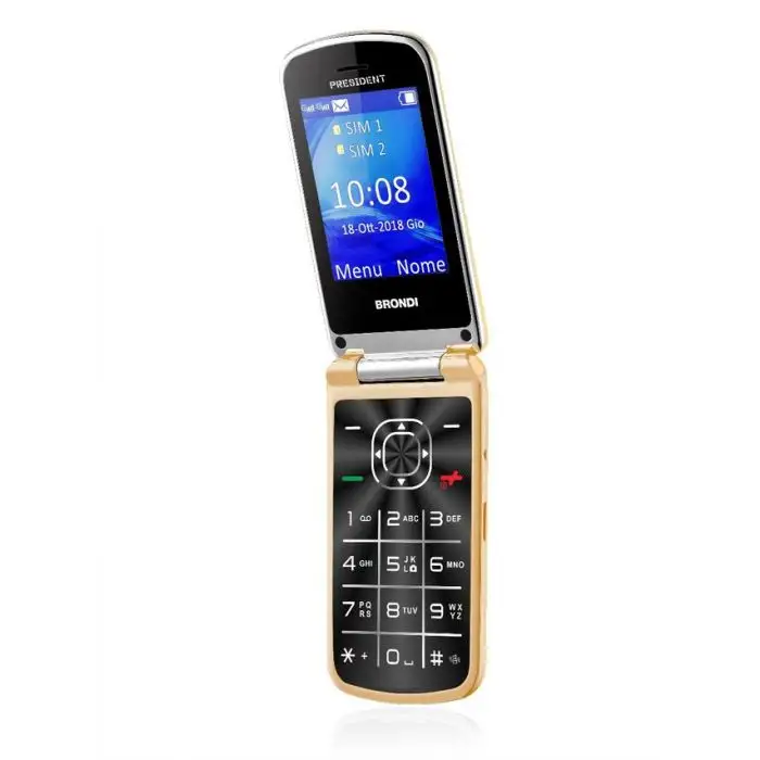 Brondi President 7,62 cm (3&quot;) 130 g Oro Telefono cellulare basico , 143229 , Immagine 3