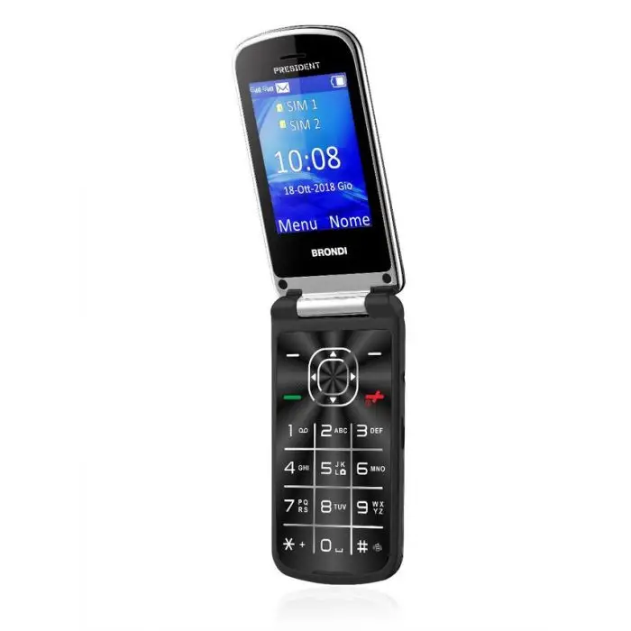Brondi President 7,62 cm (3&quot;) 130 g Nero Telefono cellulare basico , 122330 , Immagine 3