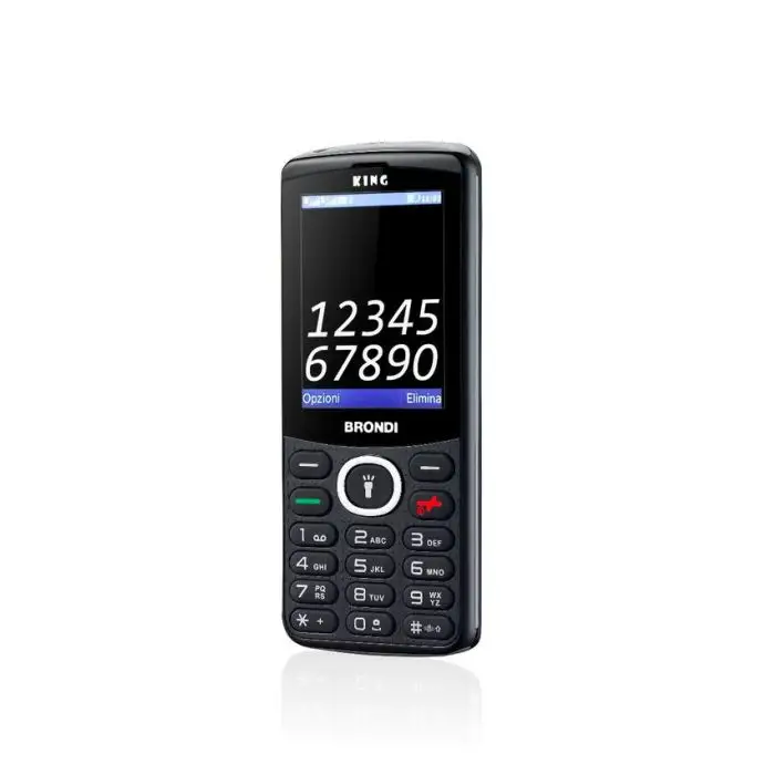 Brondi King 6,1 cm (2.4&quot;) Nero Telefono cellulare basico , 124450 , Immagine 2