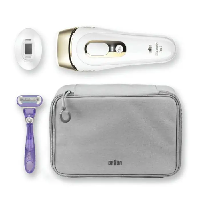 Braun Silk-expert Pro 5 PL5117 Epilatore Luce Pulsata Di Ultima Generazione, IPL, Epilazione Definitiva, Bianco E Oro , 132549 , Immagine 8