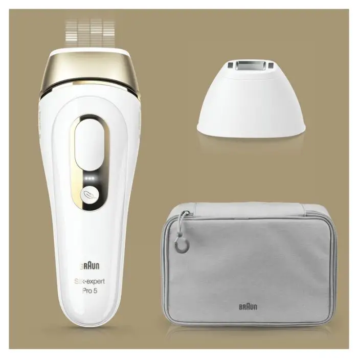 Braun Silk-expert Pro 5 PL5117 Epilatore Luce Pulsata Di Ultima Generazione, IPL, Epilazione Definitiva, Bianco E Oro , 132549 , Immagine 13