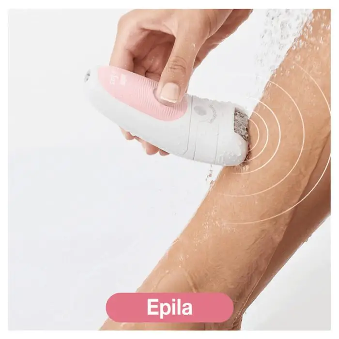 Braun Silk-épil 5 Wet&amp;Dry Silk-épil 5 5-875 Beauty Set Per Le Prime Epilazioni 4-In-1 Wet&amp;Dry Senza Fili – Epilatore Donna, Rasoio, Rifinitore, Kit Pulizia Viso , 122159 , Immagine 2