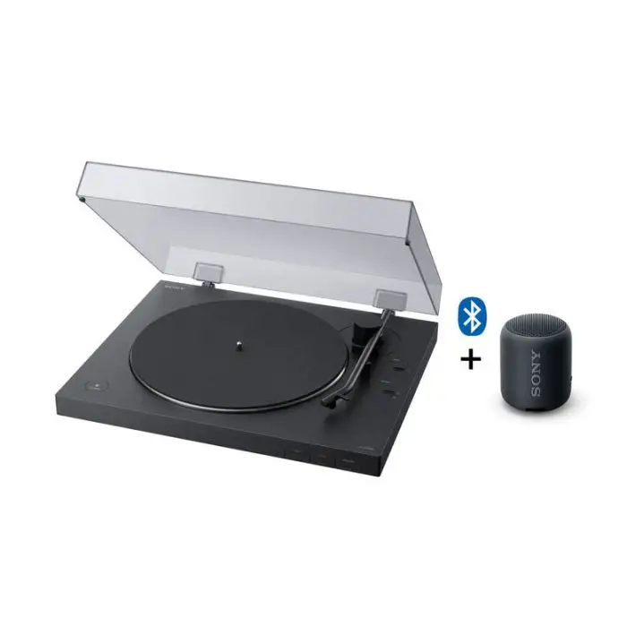 Sony PS-LX310BT, Giradischi con Bluetooth + SRS-XB12 speaker compatto resistente all&#039;acqua con EXTRA BASS , 123114 , Immagine 2