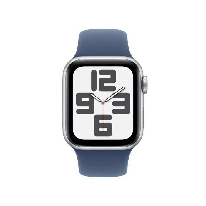 Apple Watch SE GPS + Cellular 40mm Cassa in Alluminio Color Argento con Denim Sport Band - S/M , 155599 , Immagine 2