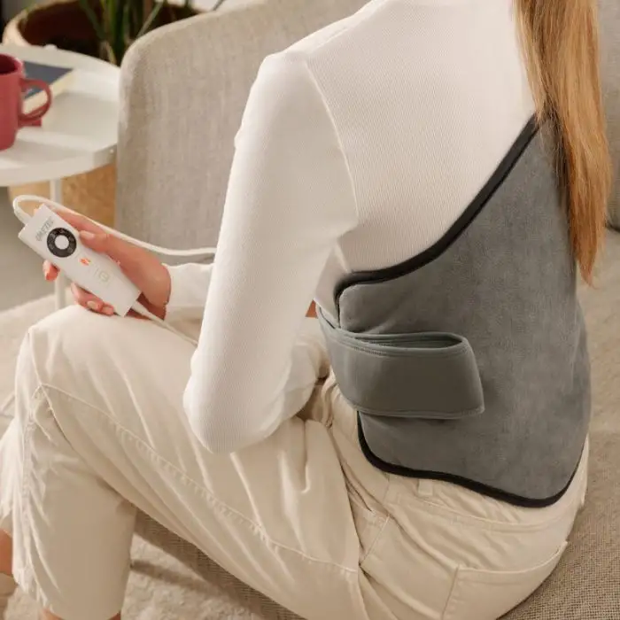 Imetec Termoforo Lombare Intellisense Lumbar, efficace su schiena e addome, Tecnologia Intellisense, 5 temperature, Lavabile , 148714 , Immagine 3