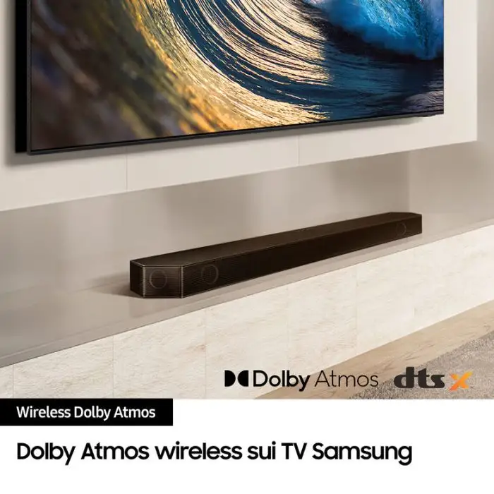 Samsung Soundbar HW-Q990D/ZF Serie Q, 22 Speaker, Wireless Dolby Atmos, Audio a 11.1.4 Canali, Q-Simphony, Alexa integrato e compatibile con Google Assistant, Graphite Black , 153776 , Immagine 6