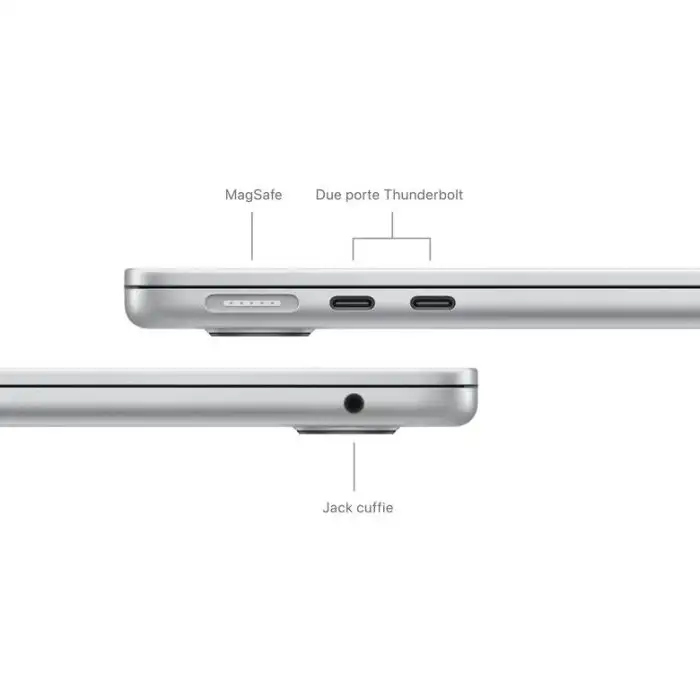 Apple MacBook Air 13&#039;&#039; M3 chip con core 8 CPU e core 8 GPU, 8GB, 256GB SSD Argento , Computer e portatili , 152940 , Immagine 7