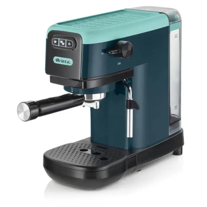 Ariete 1399 Light Aquamarine Macchina da caffè espresso, Per polvere e cialde ESE, 1300 W, Capacità 1,1L, 15 bar di pressione, Filtro 1, 2 tazze e cialda ESE, Cappuccino, Verde , 155815 , Immagine 2