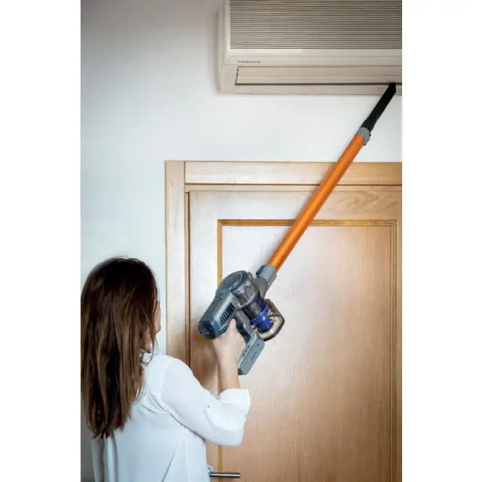 Ariete 22V Lithium 2724, Scopa Elettrica Cordless e Aspirabriciole con Motore Digitale, Alluminio, Arancio, 200 W , 149391 , Immagine 10
