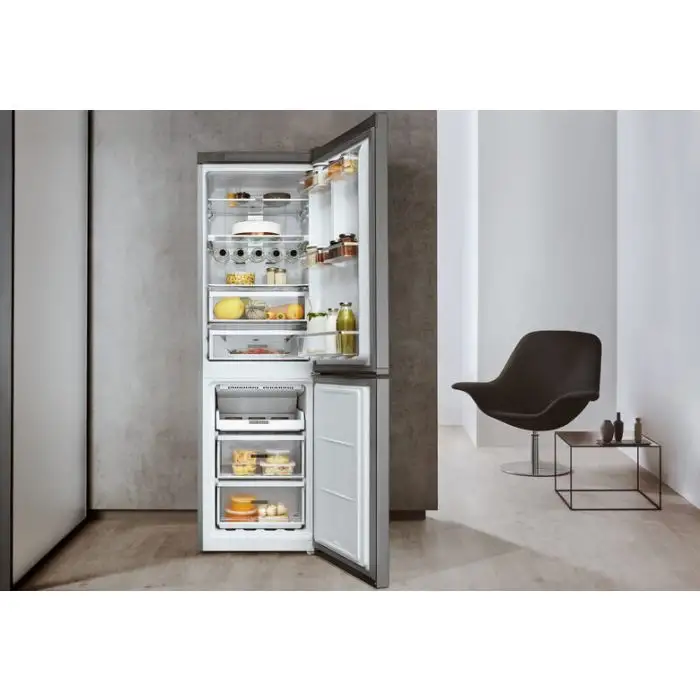 Whirlpool W7 831T MX frigorifero con congelatore Libera installazione 338 L D Acciaio inossidabile , 124355 , Immagine 7