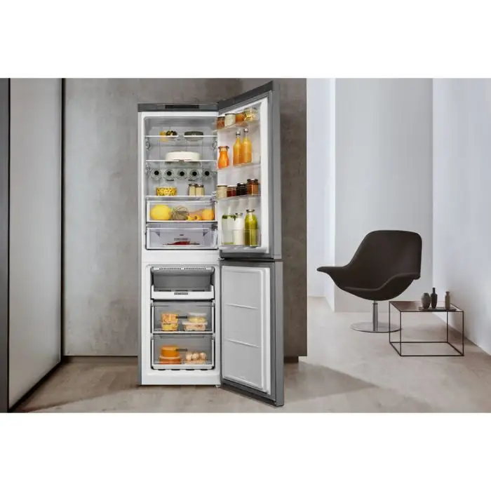 Whirlpool W7 831A OX frigorifero con congelatore Libera installazione 338 L D Acciaio inossidabile , 124399 , Immagine 16