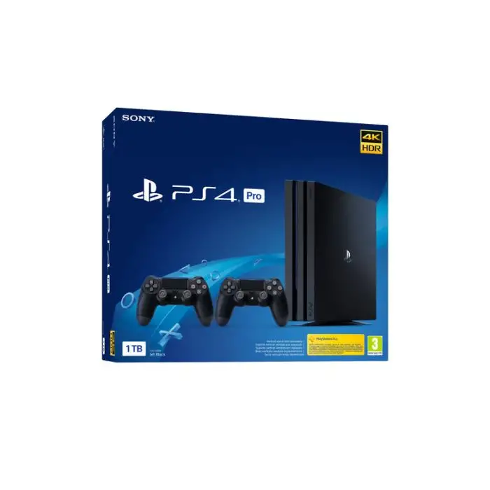 Sony PS4 Pro 1TB Gamma + 2 DS4 V2 1000 GB Wi-Fi Nero , 124932 , Immagine 2