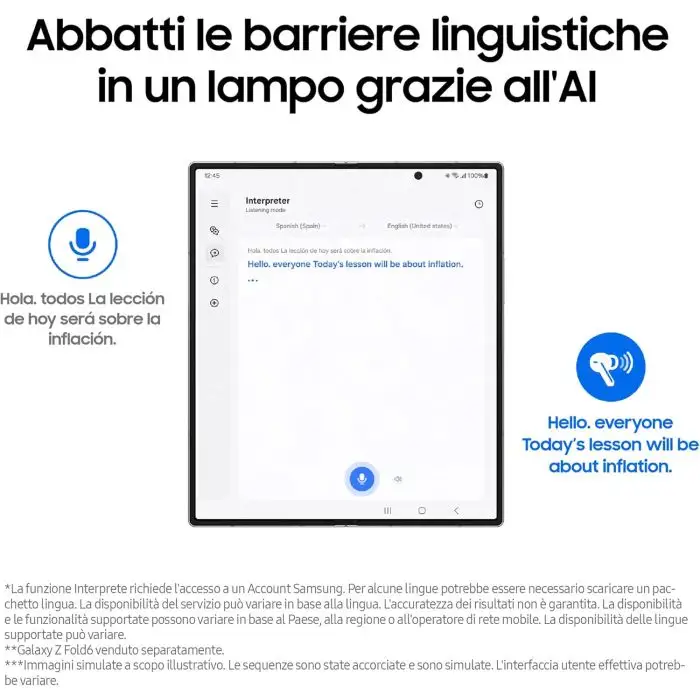 Samsung Galaxy Buds3 Pro Auricolari in-ear True Wireless Cuffie ergonomiche con luce LED Cancellazione attiva del rumore , 154603 , Immagine 6
