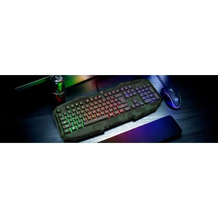 Trust GXT 830-RW-C tastiera USB QWERTY Italiano Nero, Verde , 127156 , Immagine 4