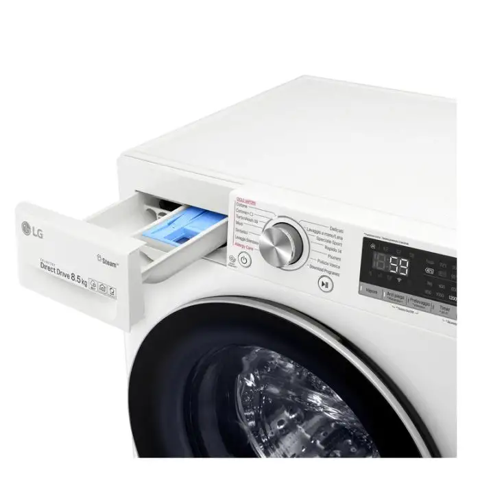 LG F2WV7S8P1 Lavatrice Slim Intelligente AIDD 8.5kg Vapore TurboWash 1400 Giri/min Carica frontale Classe A+++-30% , 125126 , Immagine 4