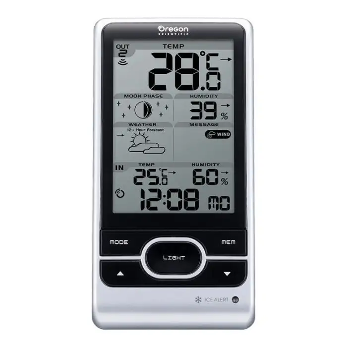 Oregon Scientific BAR208HGX stazione meteorologica digitale Argento Batteria , 099855 , Immagine 2