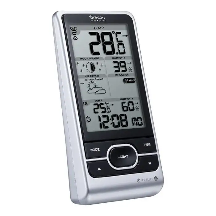 Oregon Scientific BAR208HGX stazione meteorologica digitale Argento Batteria , 099855 , Immagine 4