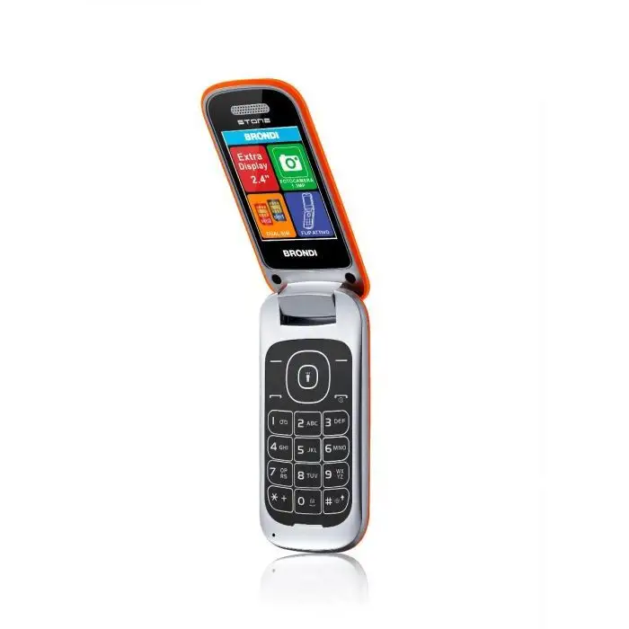 Brondi Stone 6,1 cm (2.4&quot;) 86 g Arancione Telefono cellulare basico , 125040 , Immagine 2