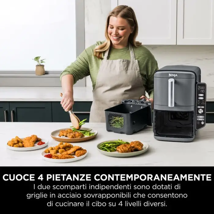 Ninja Friggitrice ad aria Double Stack XL da 9,5 L SL400EU , 158074 , Immagine 14