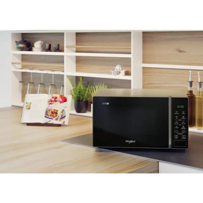 Whirlpool MWP 203 SB Superficie piana Microonde con grill 20 L 700 W Nero, Argento , 124714 , Immagine 5