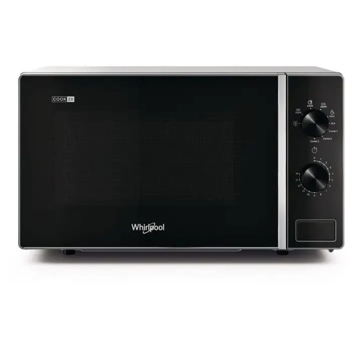 Whirlpool MWP 103 SB Superficie piana Microonde combinato 20 L 700 W Nero,  Argento