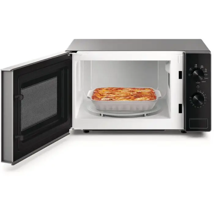 Whirlpool MWP 103 SB Superficie piana Microonde con grill 20 L 700 W Nero, Argento , 139428 , Immagine 3