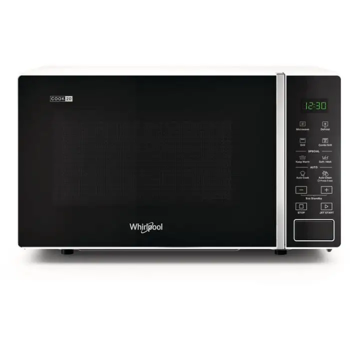 Whirlpool MWP 203 W Superficie piana Microonde con grill 20 L 700 W Nero, Bianco , 138874 , Immagine 2