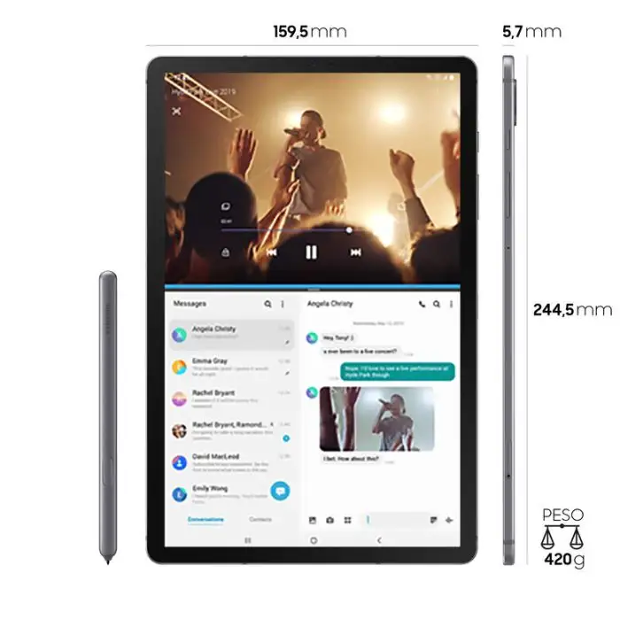 Samsung Galaxy Tab S6 , Grey, 10.5&quot;, Wi-Fi/LTE, 128GB , 125416 , Immagine 2