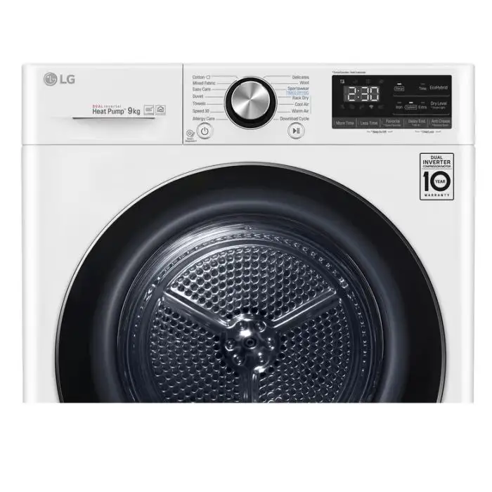LG RC90V9AV2W Asciugatrice 9 kg Pompa di Calore Libera installazione Carica frontale A+++ , 125134 , Immagine 2