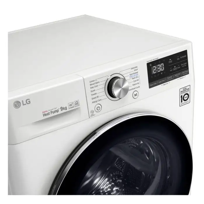 LG RC90V9AV2W Asciugatrice 9 kg Pompa di Calore Libera installazione Carica frontale A+++ , 125134 , Immagine 3